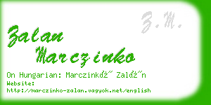 zalan marczinko business card